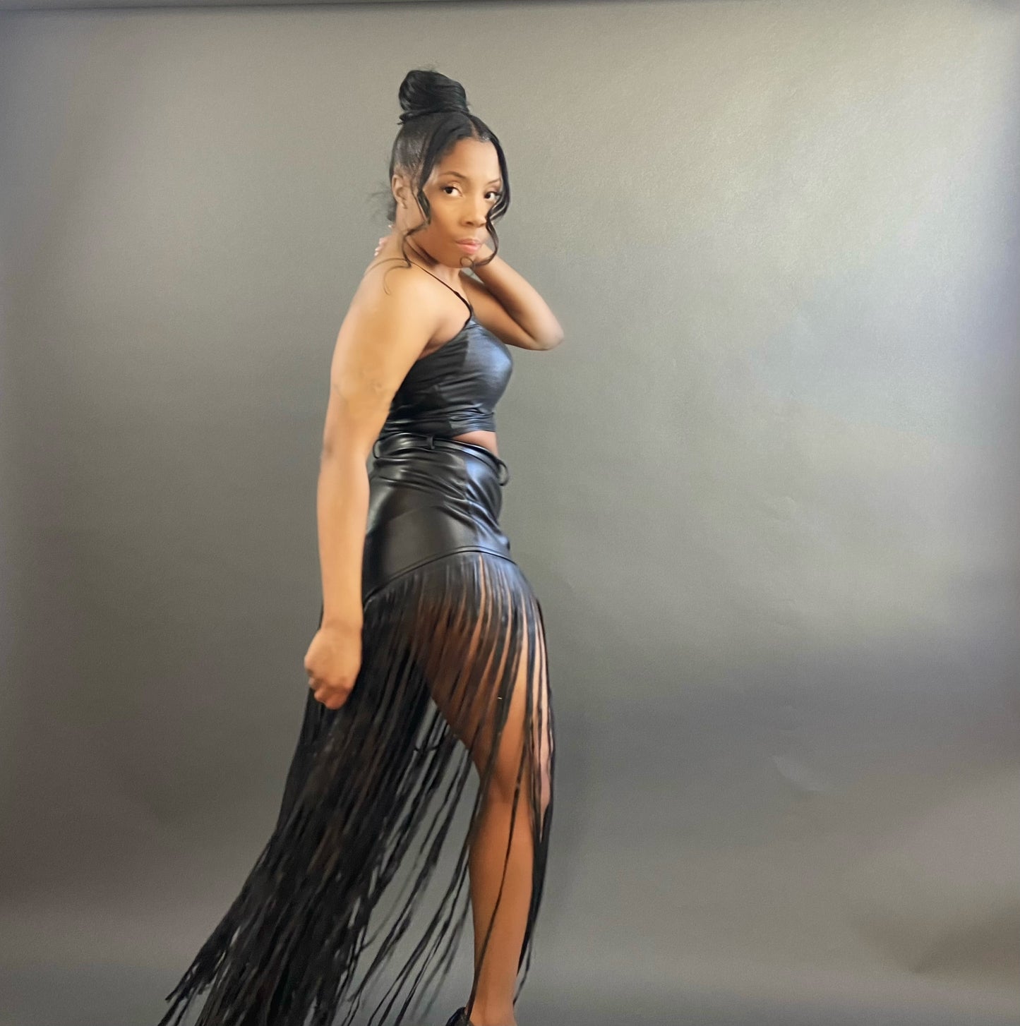 Sexy Slim leather top