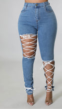 Load image into Gallery viewer, Lace Me Up Denim
