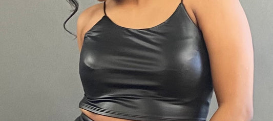 Sexy Slim leather top