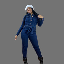 Load image into Gallery viewer, Daisy Denim Jumpsuit
