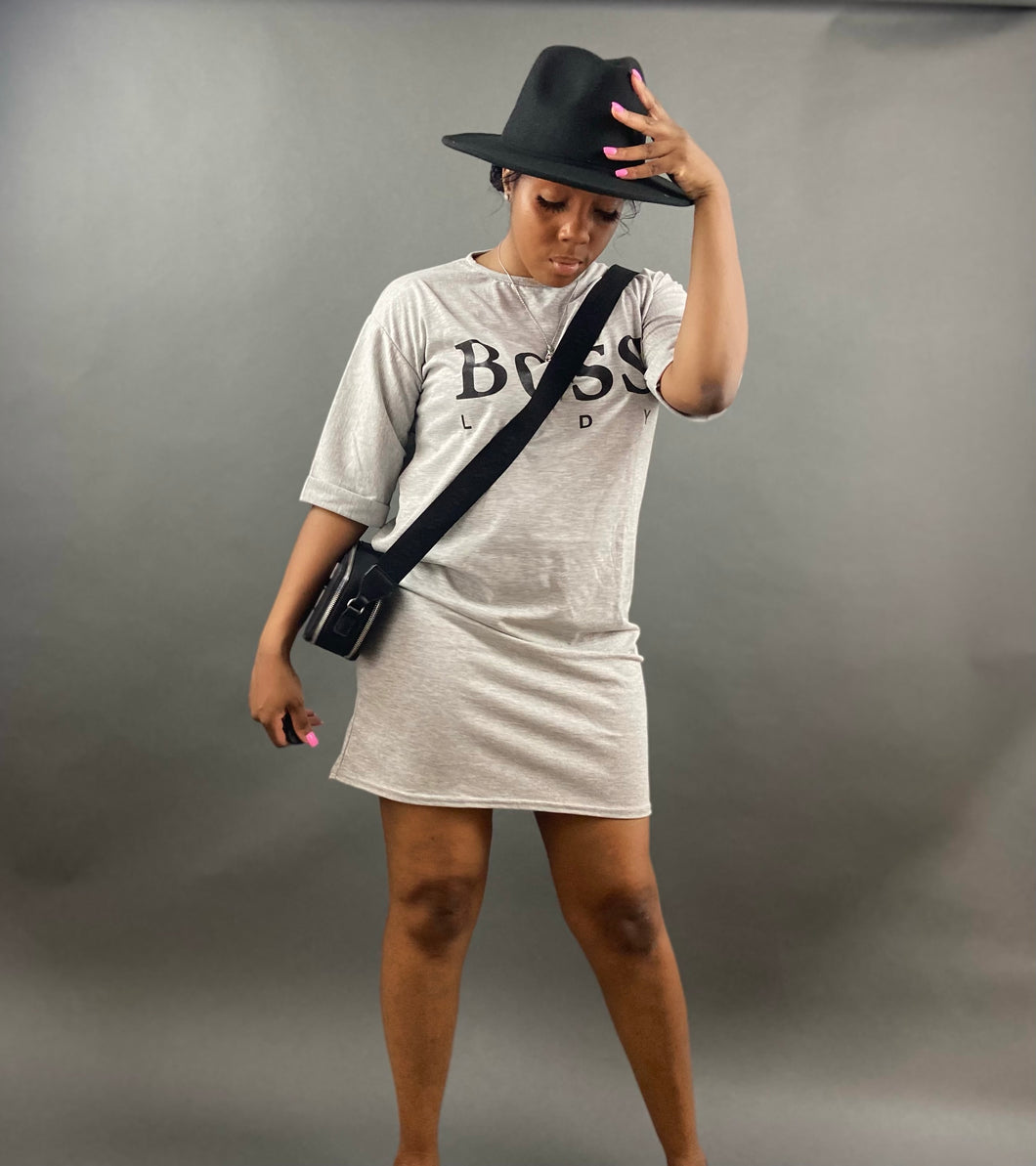 BOSS LADY T-shirt dress
